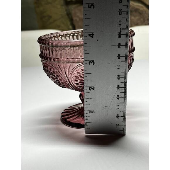 The Pioneer Woman Adeline Purple Dessert Glass Ice cream up. Replacement - Picture 6 of 7